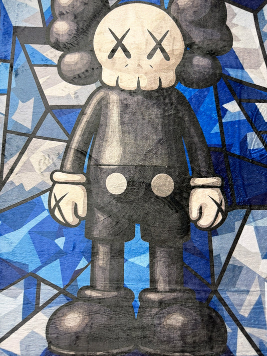 Kaws Blue White Rug