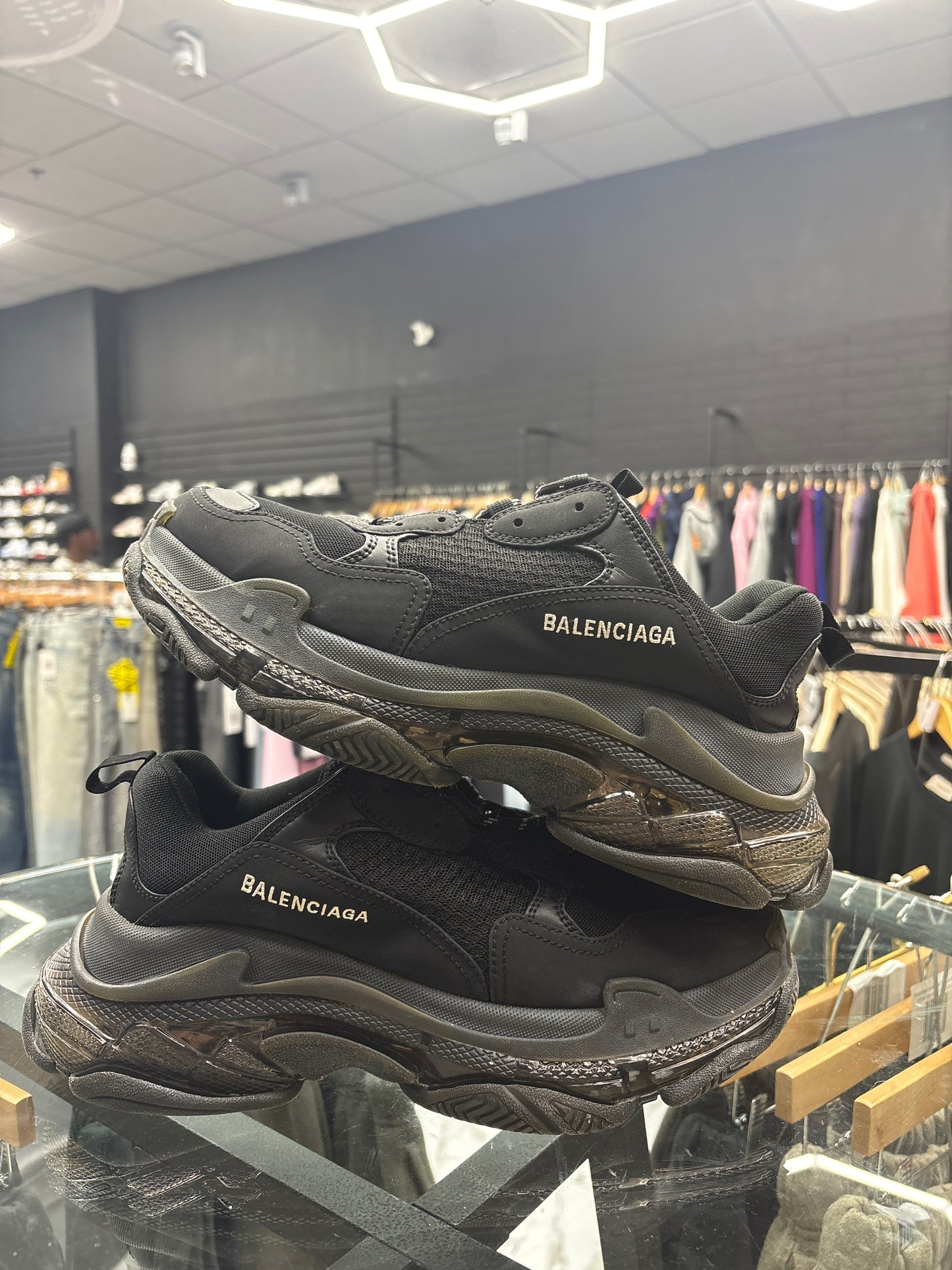 Balenciaga Triple Black Triple S USED NO BOX