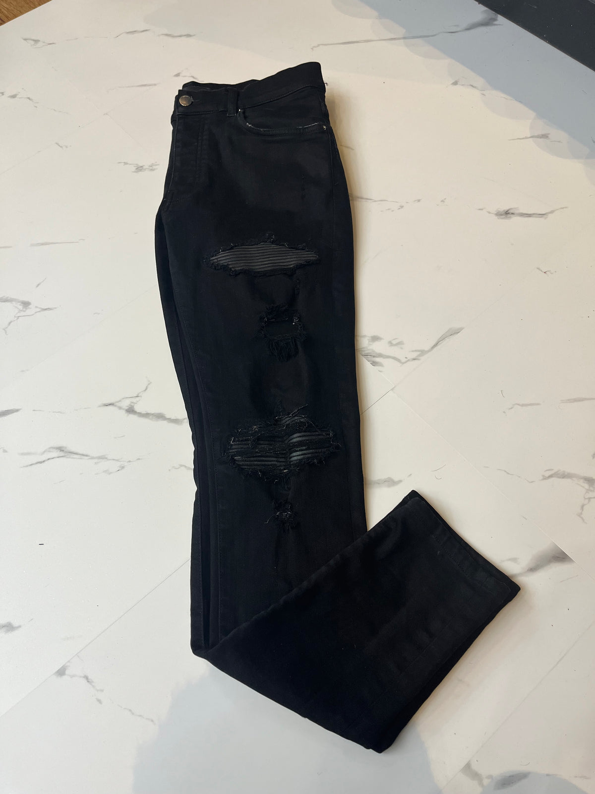 Amiri black patch Jeans