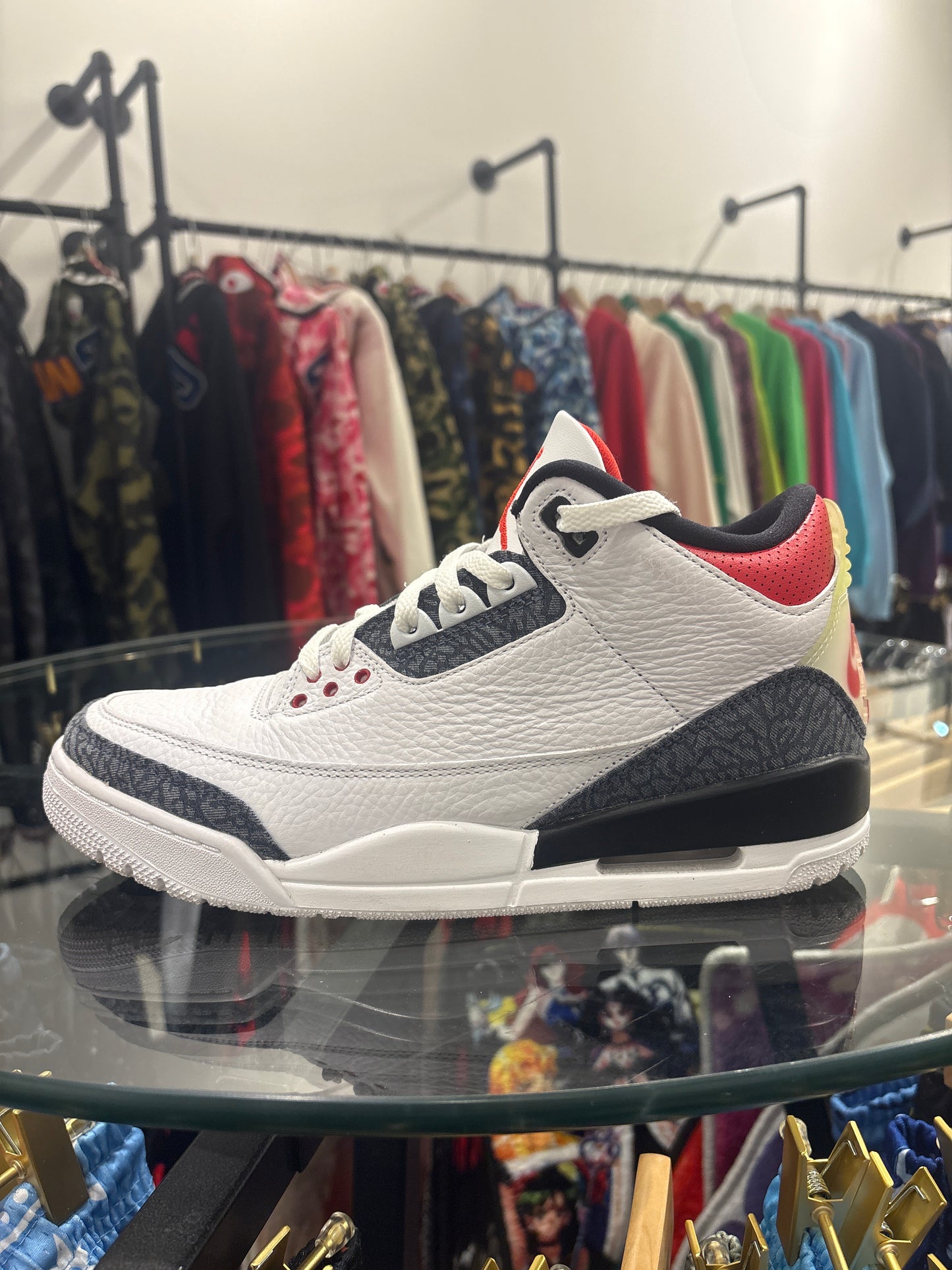 Jordan 3 SE Fire Red Denim USED NO BOX