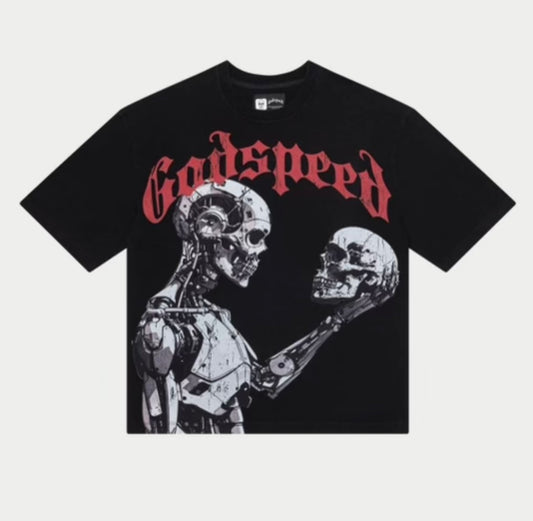 Godspeed double skeleton T-shirt black