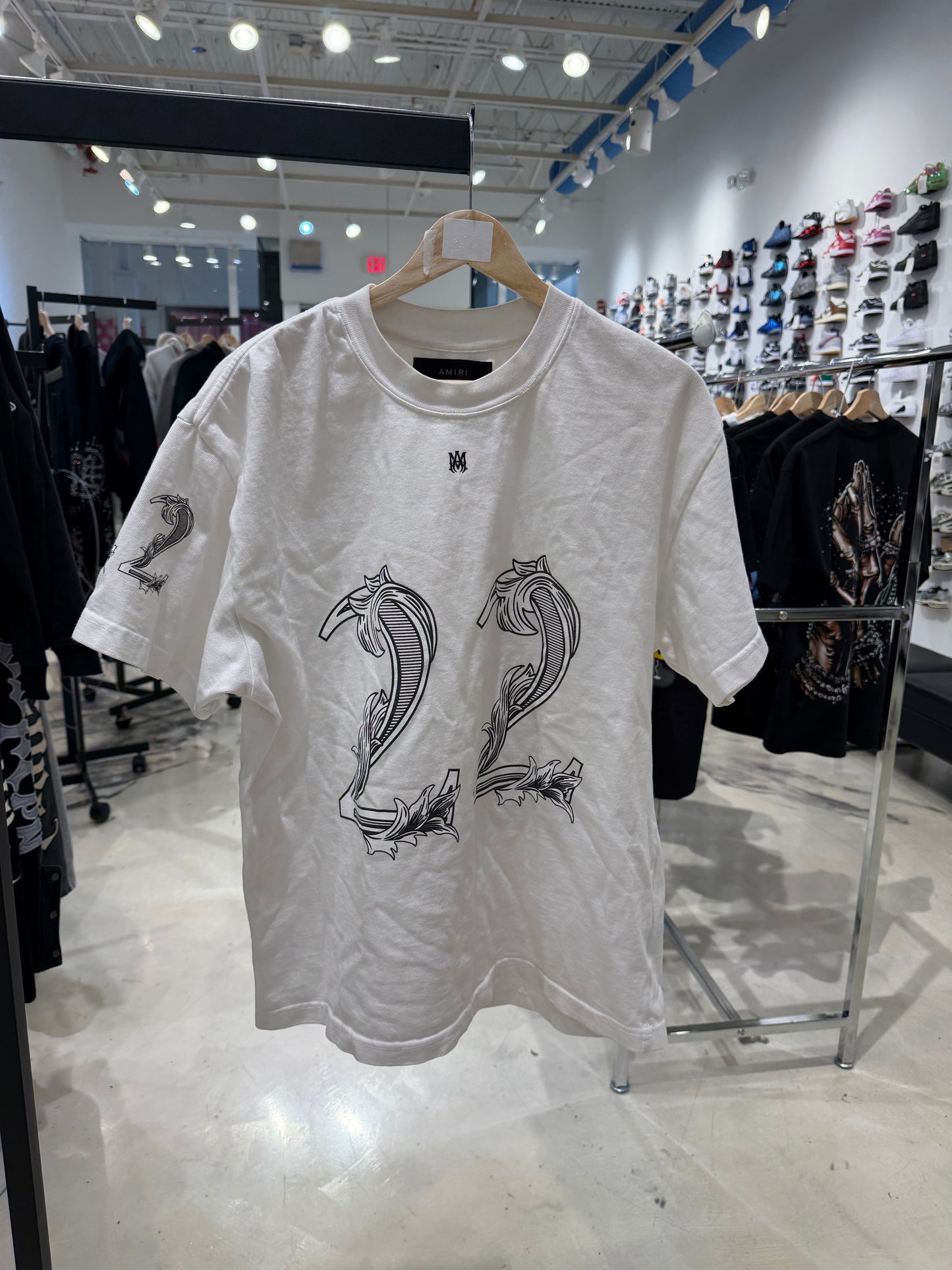 Amiri White Tee Pre-Owned