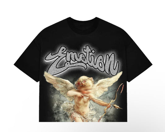 Mixed Emotion Black Cupid tee