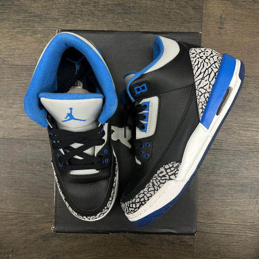 JORDAN 3 SPORT BLUE PRE-OWNED