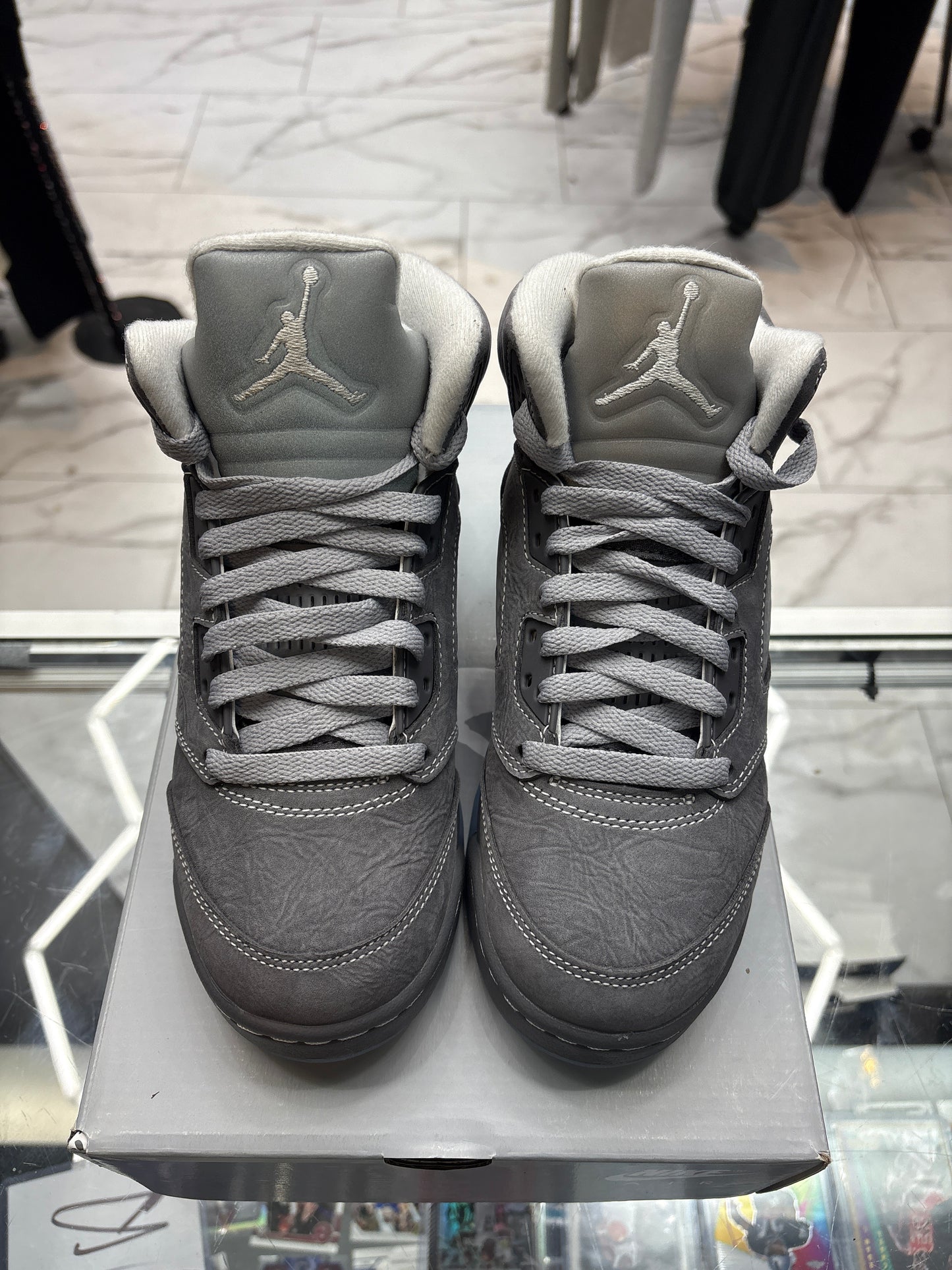 Jordan 5 Wolf Grey USED W BOX (GS)