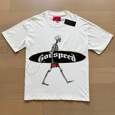 GodSpeed White Surfer Tee