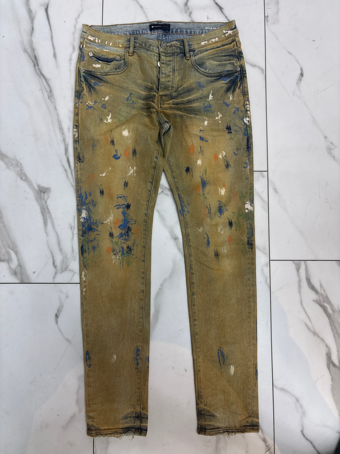 PURPLE BRAND MUD WASH JEANS PRE-OWNED