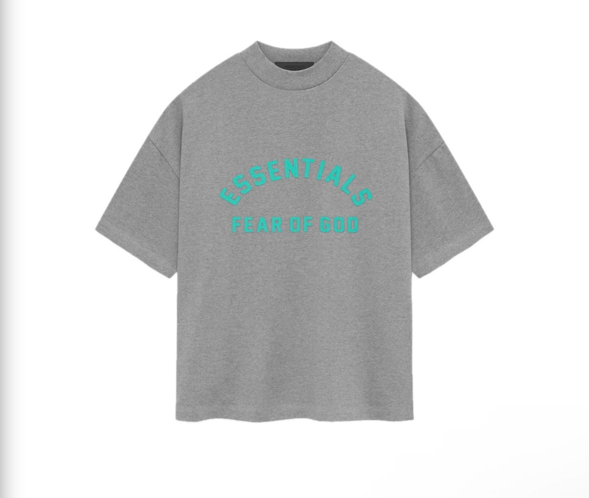 Essentials cyan center logo Jersey tee
