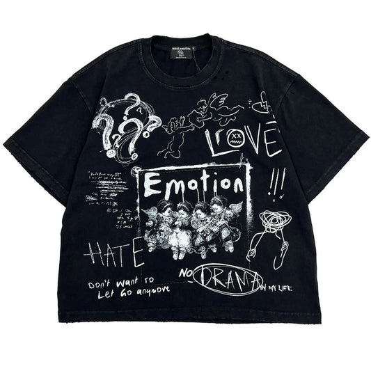 Mixed Emotions Black Chaos Tee