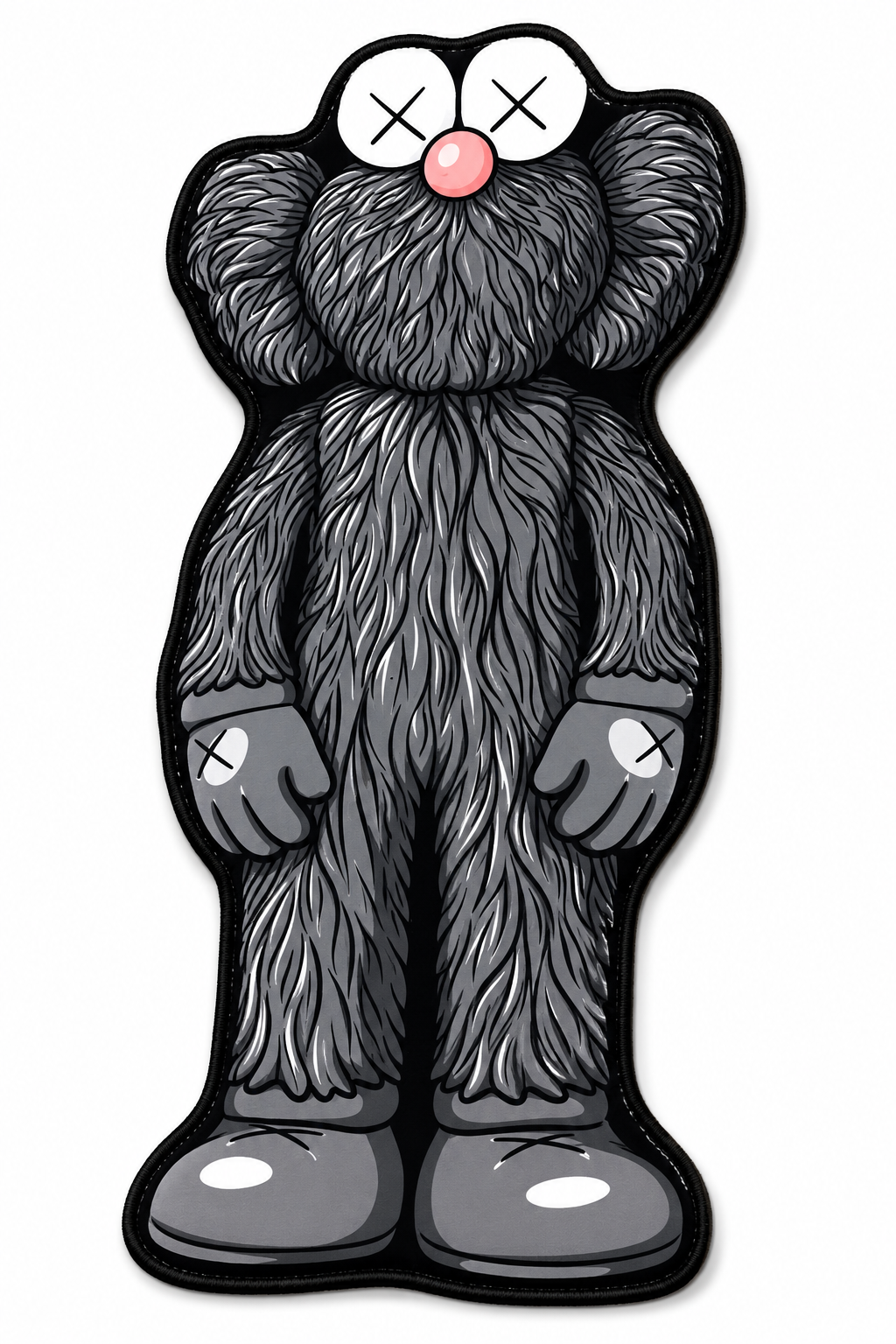 Kaws Black Rug