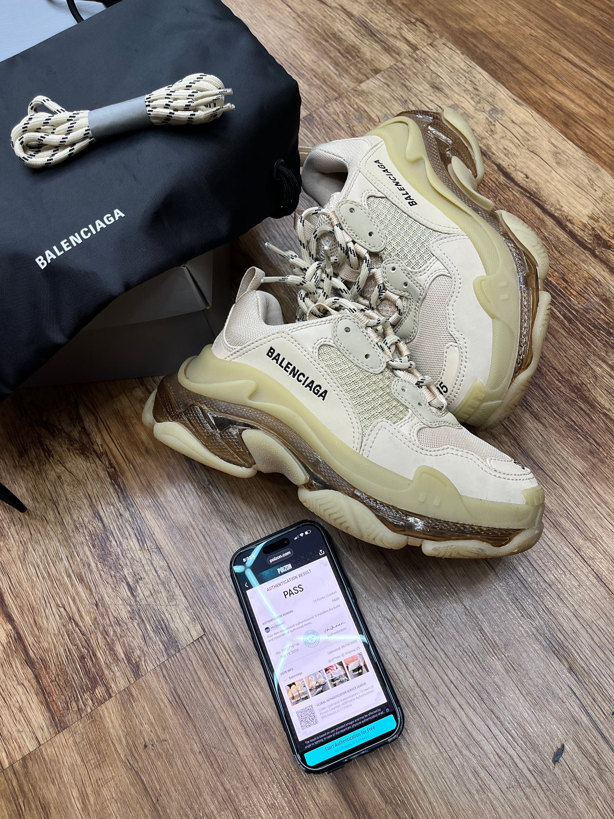 Balenciaga Triple S Used With Box