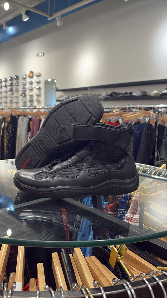 USED Prada High Top Black