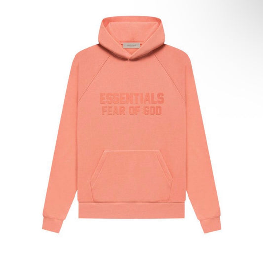 coral essentials hoodie