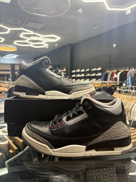 Jordan 3 Black Cement USED W BOX