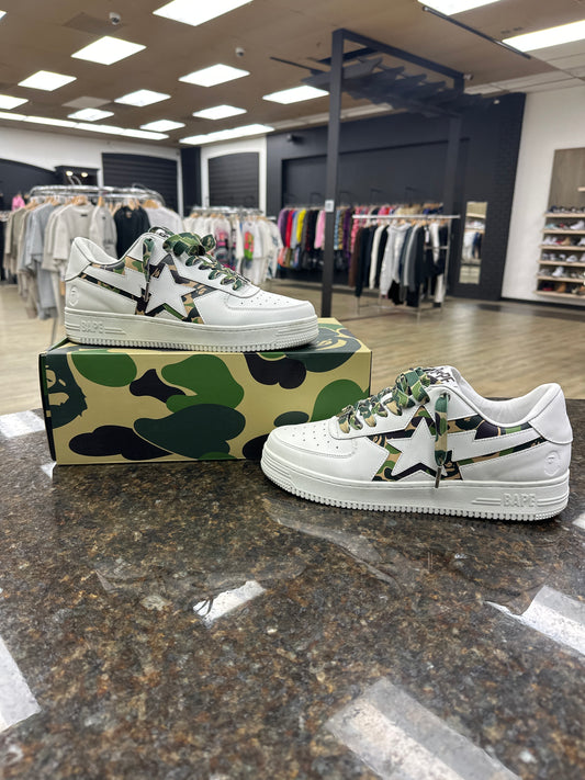A Bathing Ape Bape Sta “Icon ABC Camo Green” Pre - Owned W Box