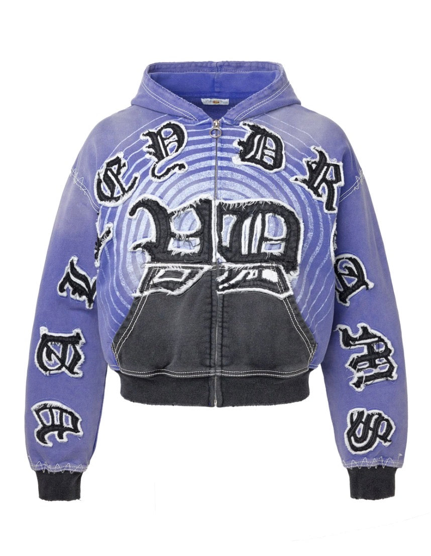 Vale Hypnotiq Zip-Up Hoodie Blue/Black