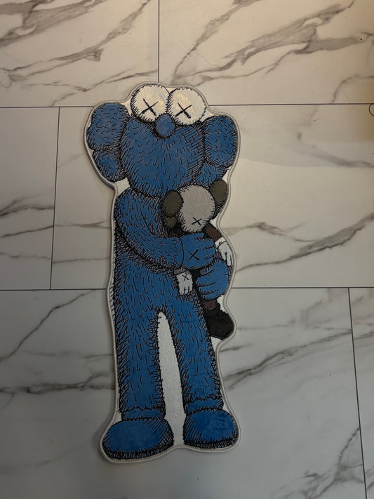 Blue kaws with baby rug