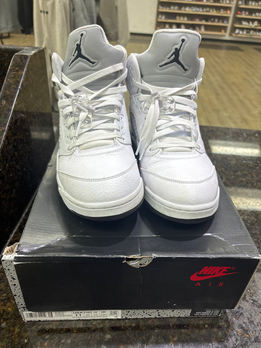Jordan 5 white metalics used with box