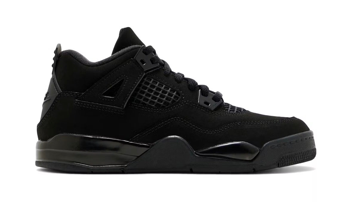 Jordan 4 Black Black (Pre-School)