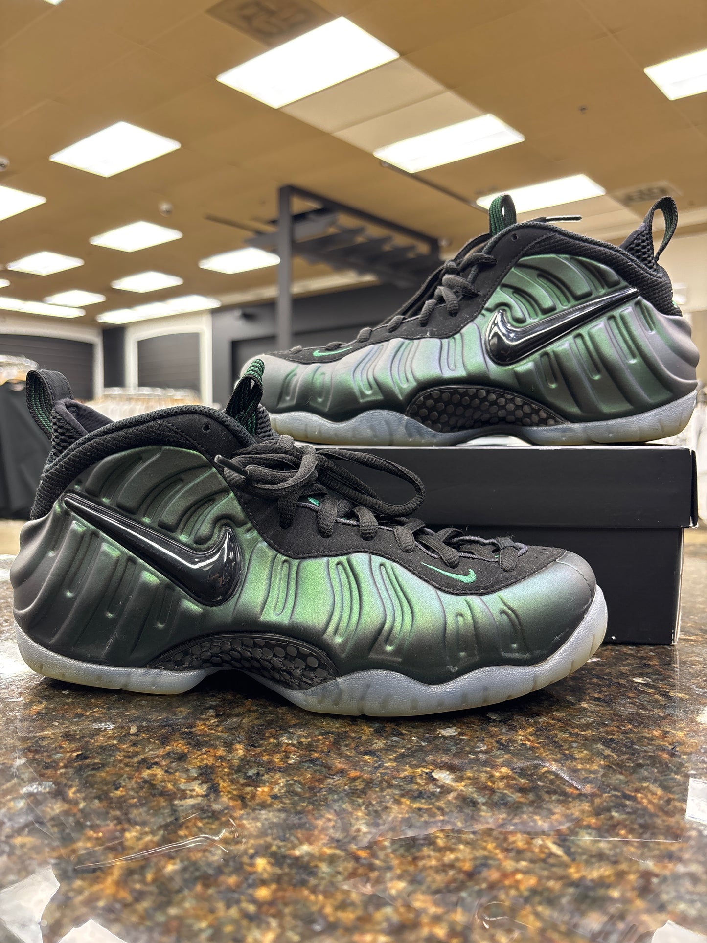 Nike Foamposite Pro Pine Green Pre-owned