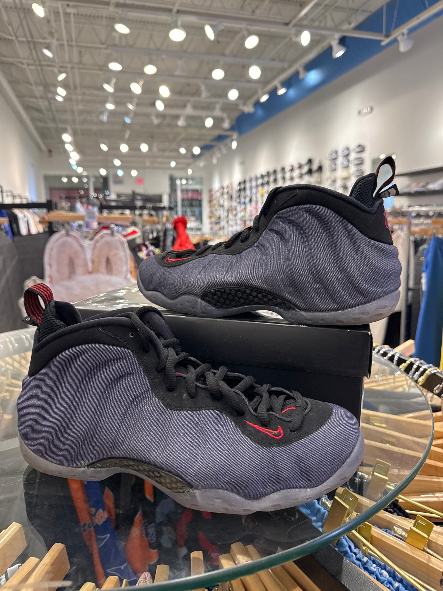 Foamposite Denim Used With Box