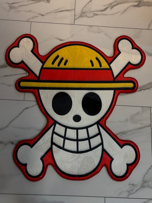 Luffy Pirate Ship Flag Rug