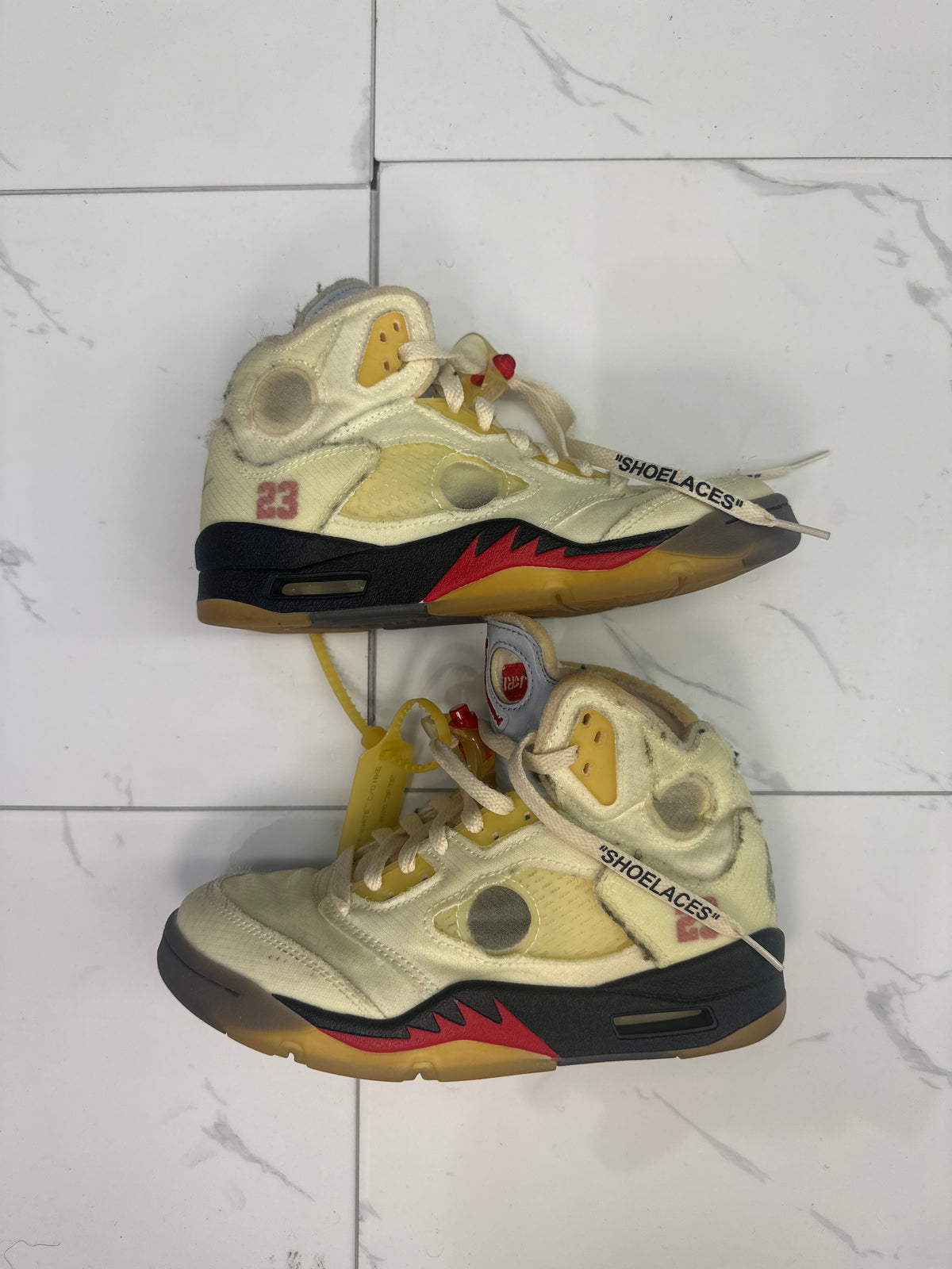 Jordan 5 Retro SP "Sail" (Off-White) Used No Box