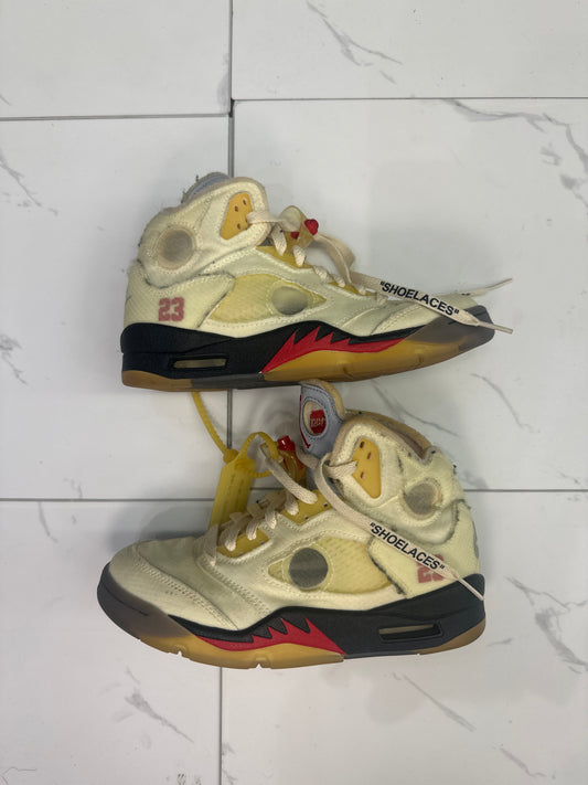 Jordan 5 Retro SP "Sail" (Off-White) Used No Box