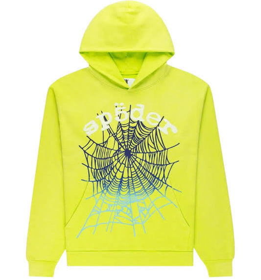 Sp5der Hoodie Acid Green