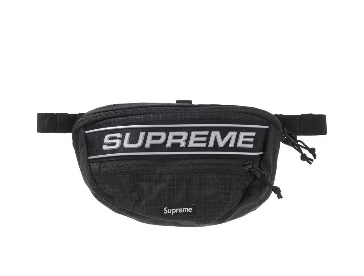 Supreme logo black waist bag "FW23"