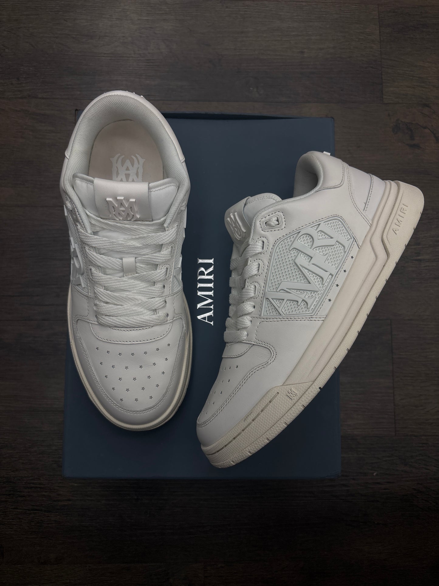 AMIRI CLASSIC LOW WHITE&CREAM PRE-OWNED
