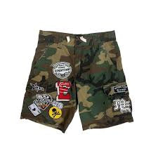 Mixed emotion #3 camo cargo shorts