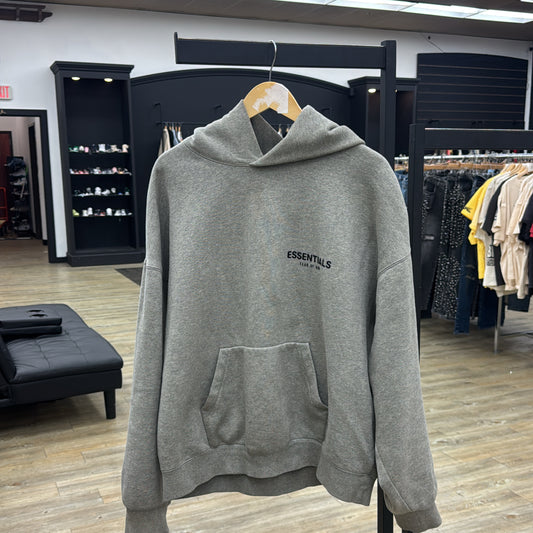 Dark oatmeal essential hoodie Used