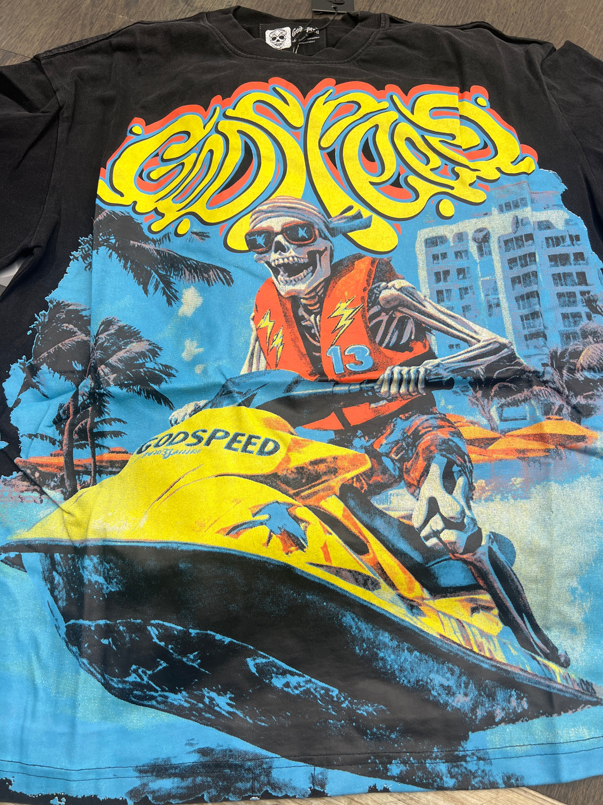 Jets Skeleton Godspeed black jet ski skeleton tee – Endless
