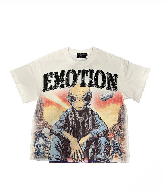Mixed Emotion White Invasions Tee
