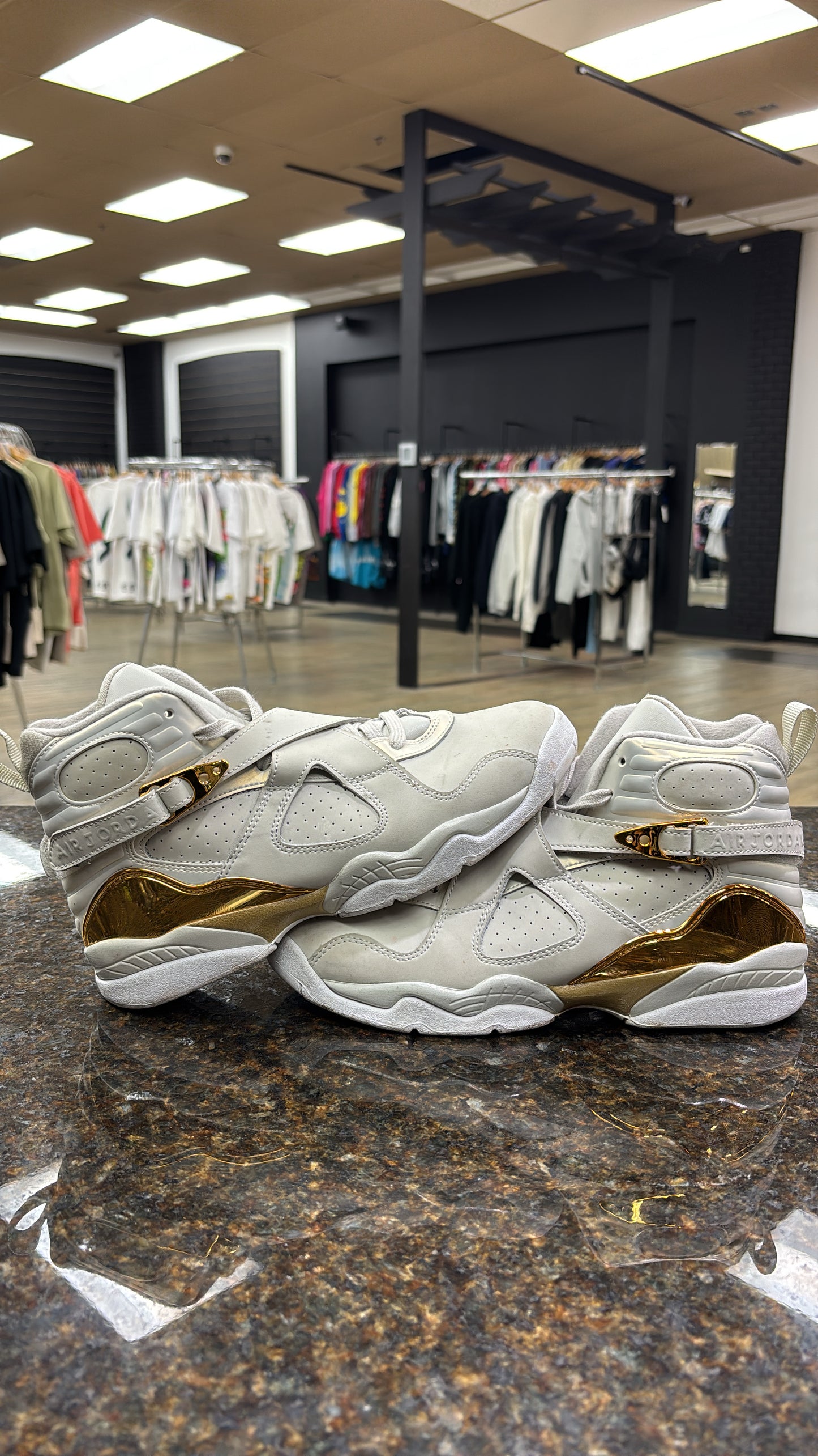 Jordan 8 Retro C&C BG USED WITH BOX