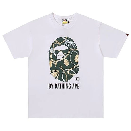 Bape Tee Big Ape Head With Chains
