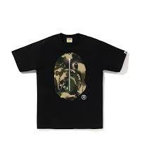 Bape Black Map Black Camo Tee