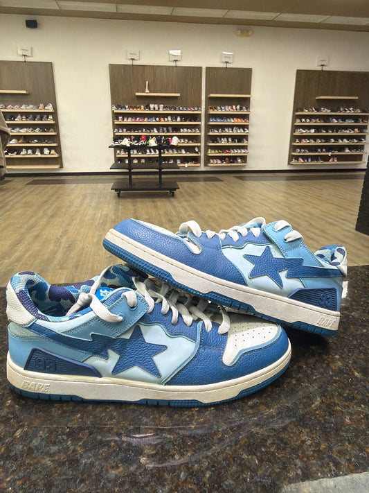 Bape Blue Camo Skate Used No Box