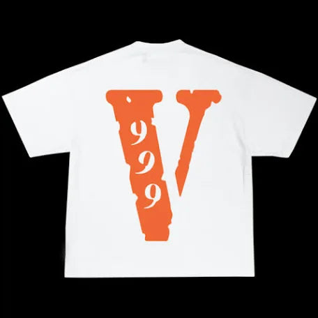 Vlone White Orange V Tee