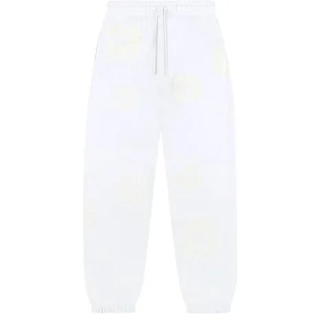 Denim Tear White Cotton Wreath Sweatpants