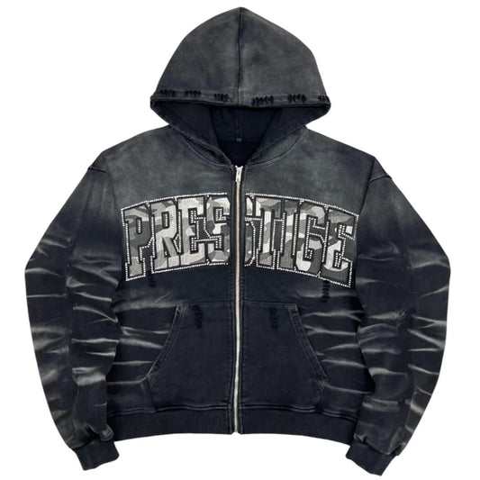 Prestige Eclipse Hoodie Camo Black Zip-up hoodie