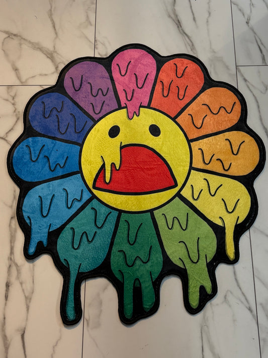 Murakami acid drip rug