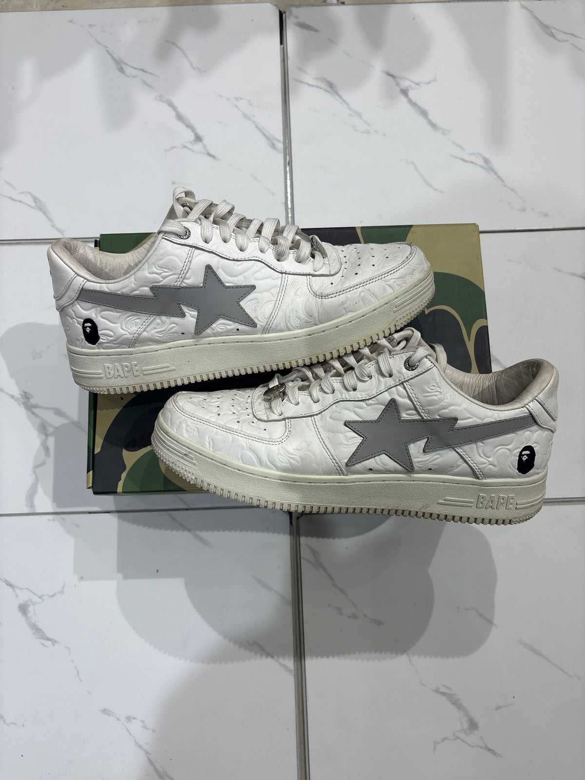 BapeSta White/Grey USED W BOX