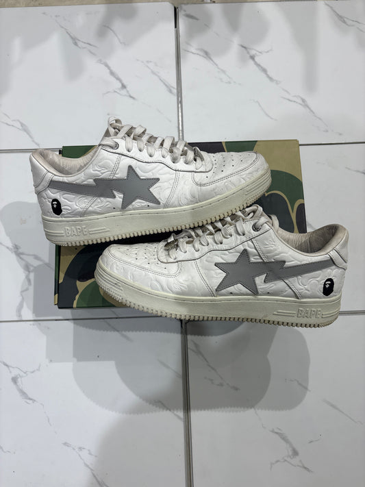 BapeSta White/Grey USED W BOX