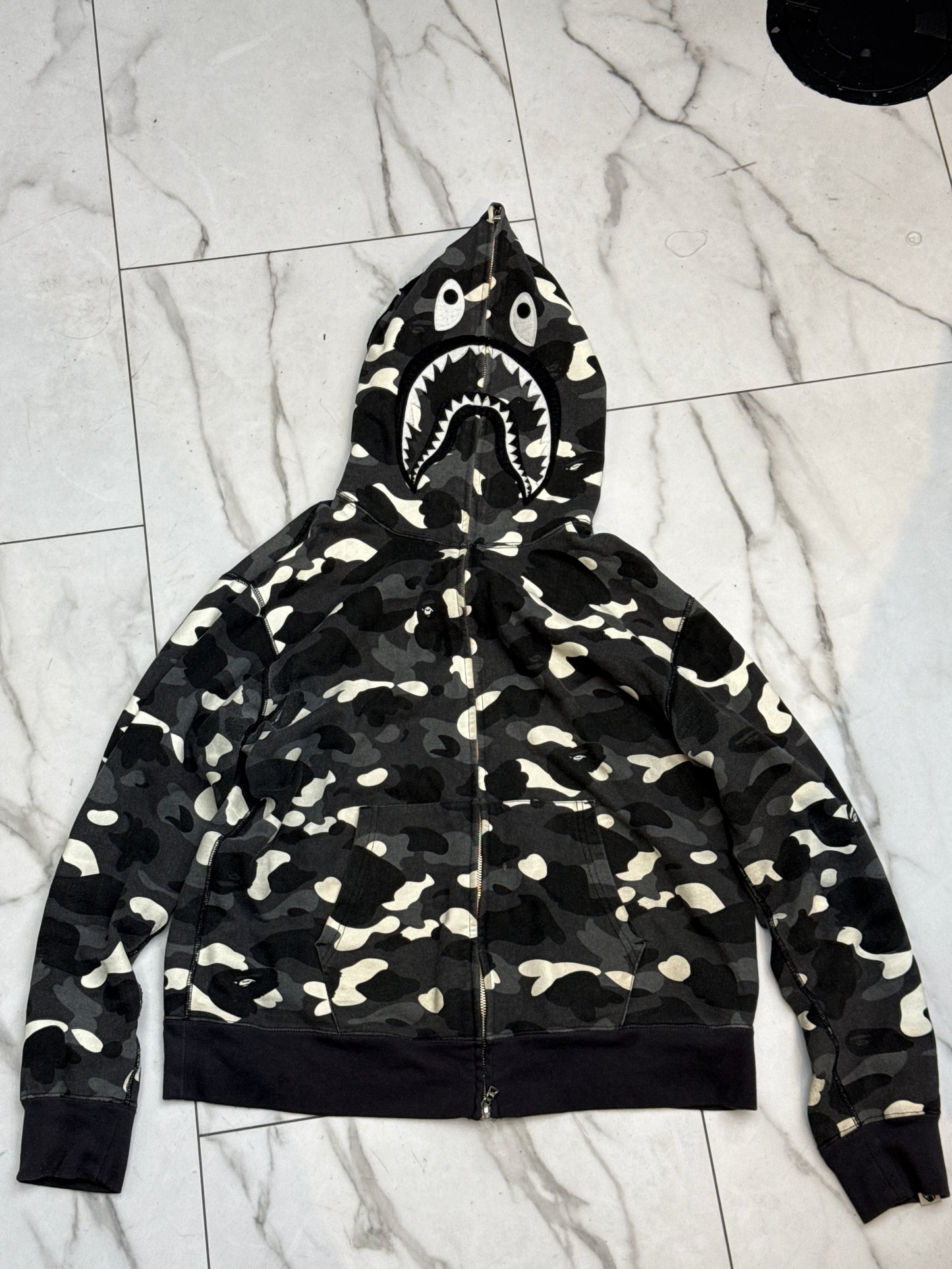 Bape City Camo Shark Full Zip PRE USED