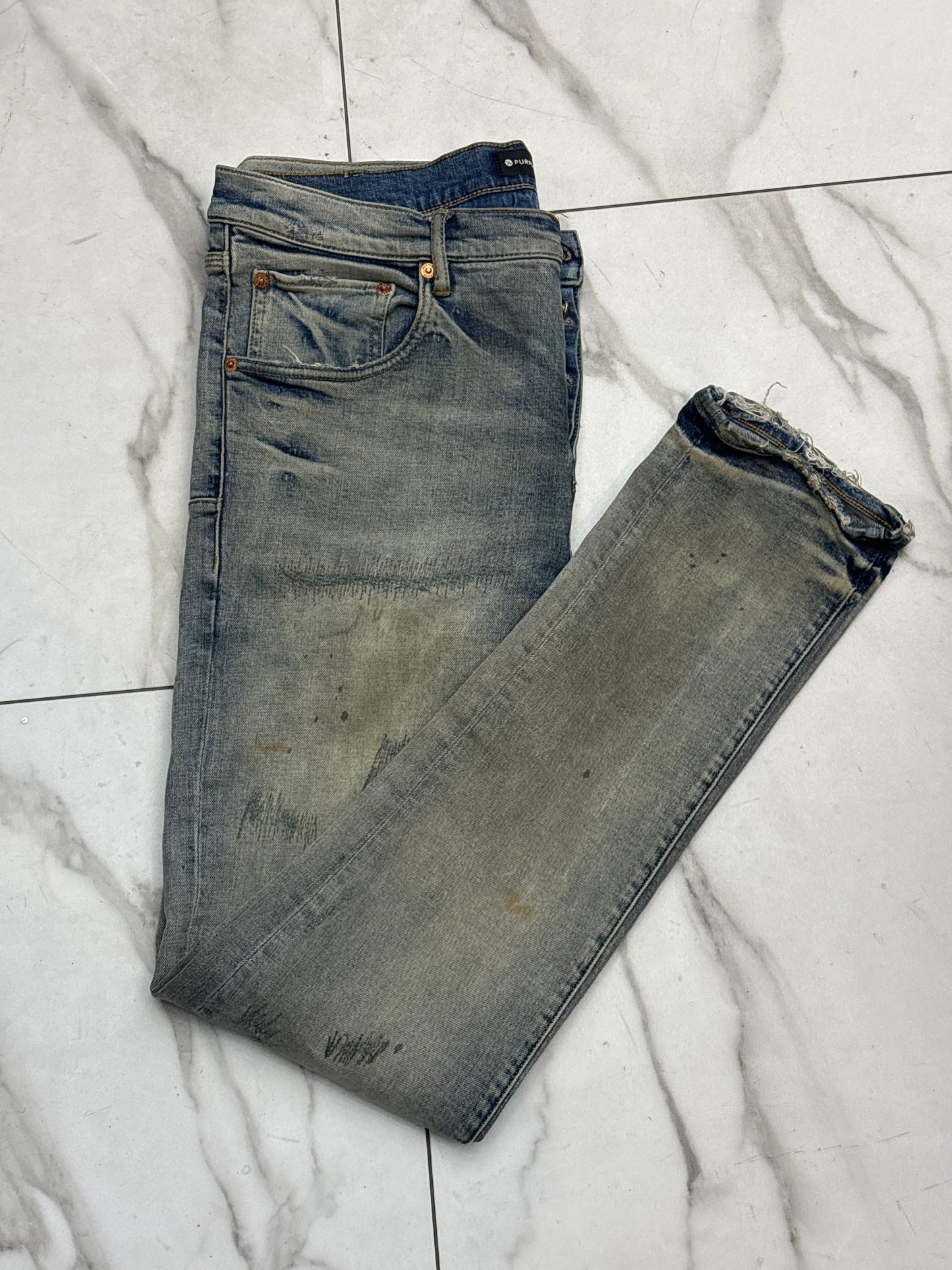 Indigo purple jeans NO BACK TAG