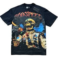 GodSpeed “Astronaut Champagne” Black Tee