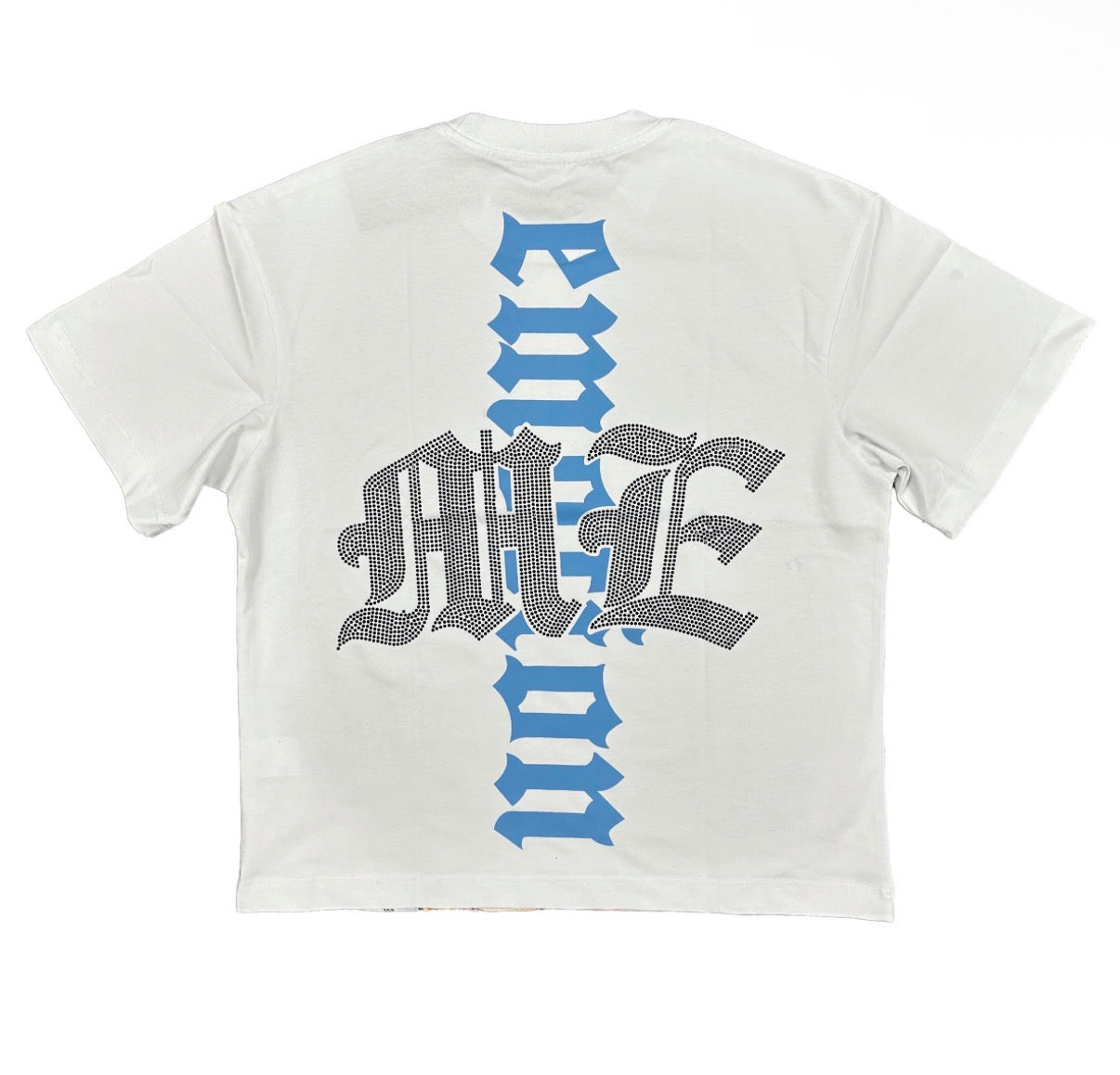 Mixed Emotion White Angel Rhinestone Tee