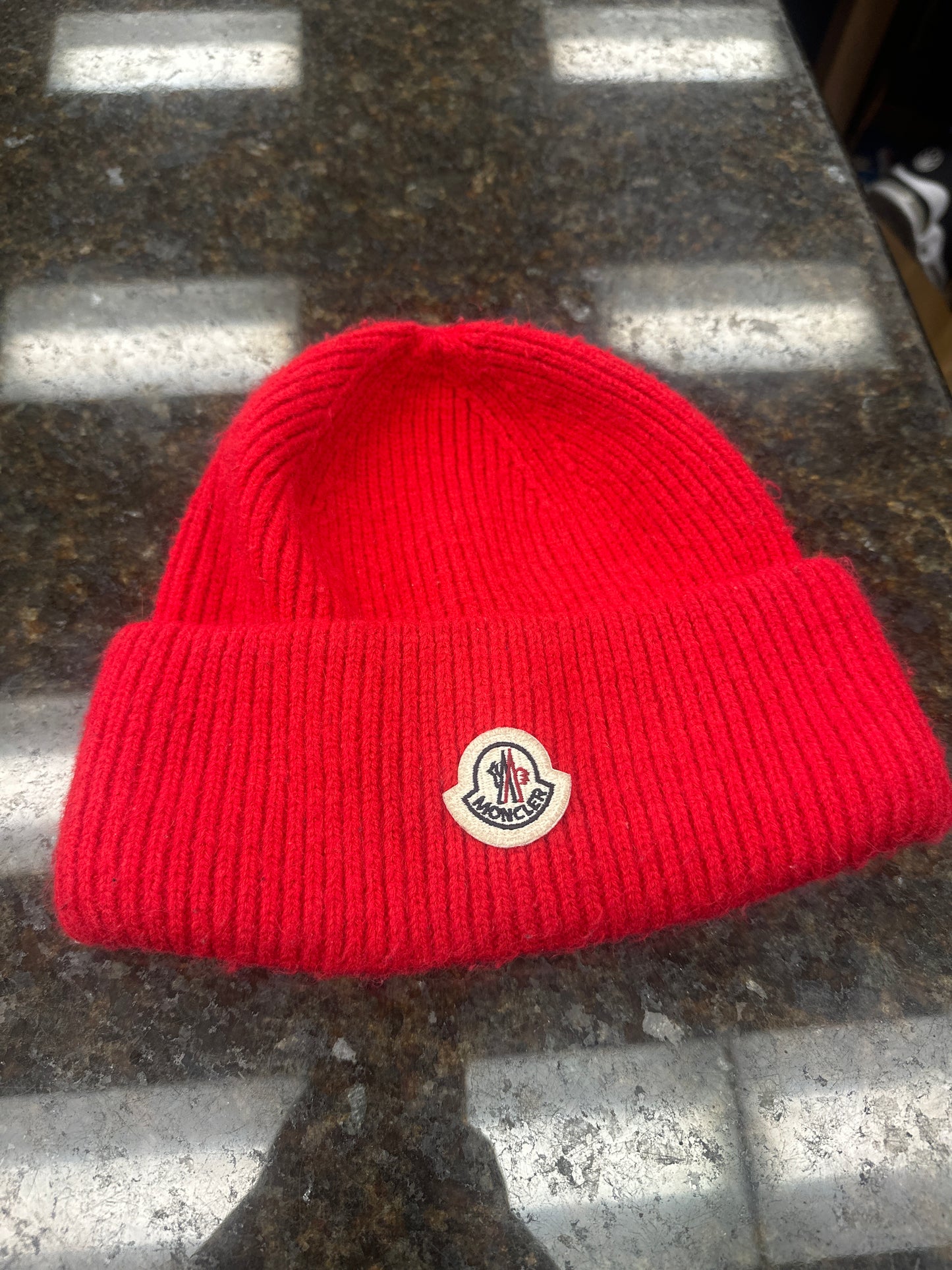 Moncler Red Beanie